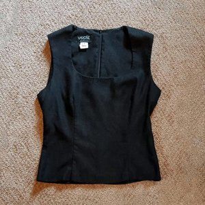 Heather Black Vest Tank Top